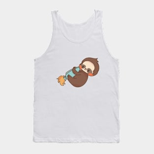 Sloth With Jetpacks Tank Top